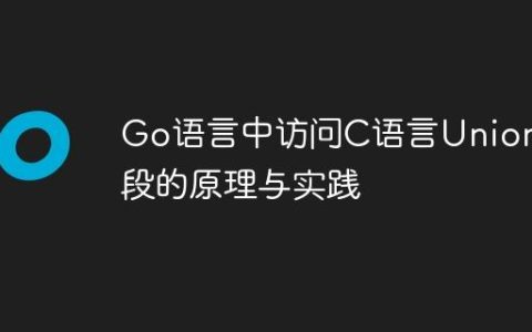 Go语言中访问C语言Union字段的原理与实践