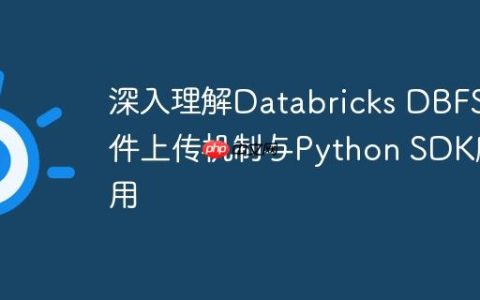 深入理解Databricks DBFS文件上传机制与Python SDK应用