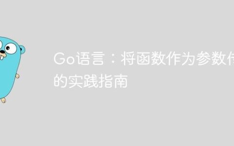 Go语言：将函数作为参数传递的实践指南