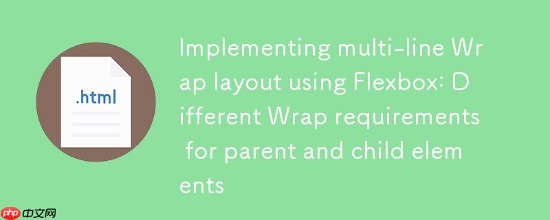 使用flexbox实现多行wrap布局:父元素与子元素的不同wrap需求