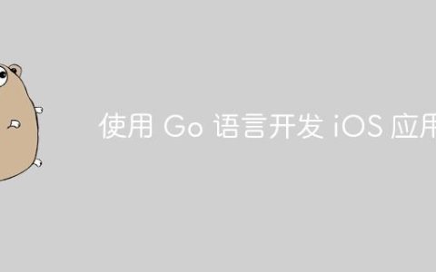 使用 Go 语言开发 iOS 应用