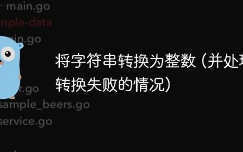 将字符串转换为整数 (并处理转换失败的情况)