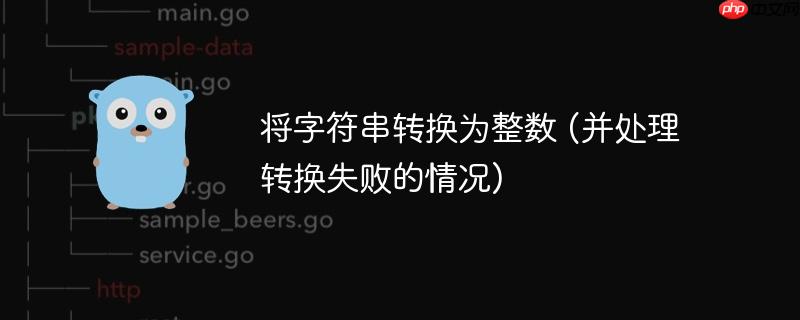 将字符串转换为整数 (并处理转换失败的情况)