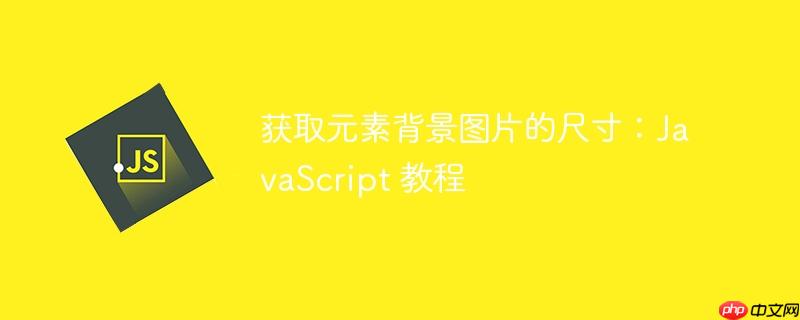 获取元素背景图片的尺寸：javascript 教程