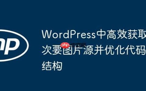 WordPress中高效获取次要图片源并优化代码结构