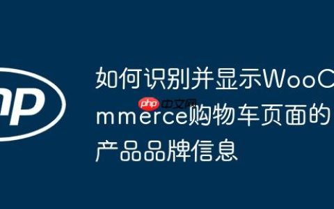 如何识别并显示WooCommerce购物车页面的产品品牌信息