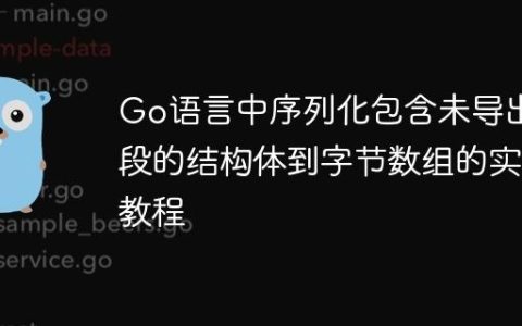 Go语言中序列化包含未导出字段的结构体到字节数组的实践教程