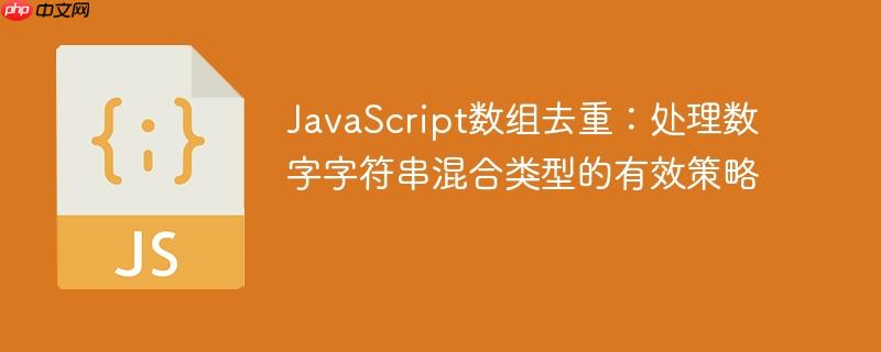 JavaScript数组去重:处理数字字符串混合类型的有效策略