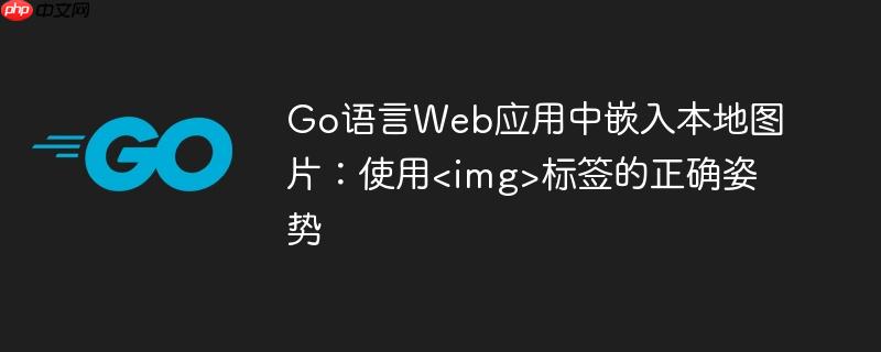 Go语言Web应用中嵌入本地图片:使用标签的正确姿势