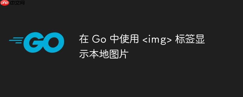 在 Go 中使用 标签显示本地图片