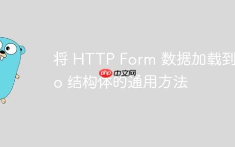 将 HTTP Form 数据加载到 Go 结构体的通用方法