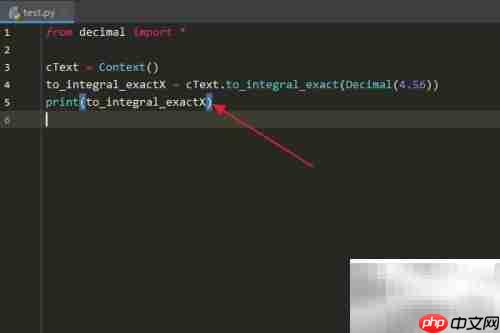 Python Context to_integral_exact用法