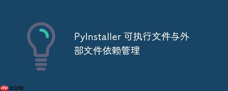 PyInstaller 可执行文件与外部文件依赖管理