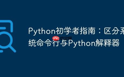 Python初学者指南：区分系统命令行与Python解释器