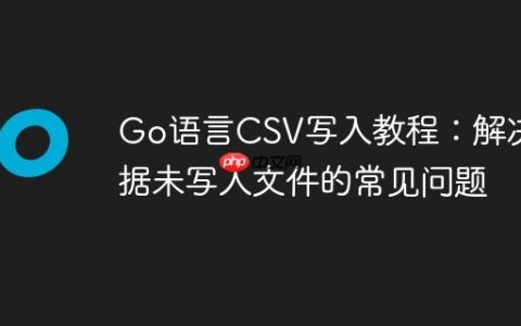 Go语言CSV写入教程：解决数据未写入文件的常见问题