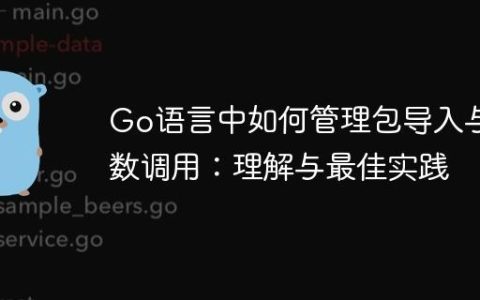 Go语言中如何管理包导入与函数调用：理解与最佳实践