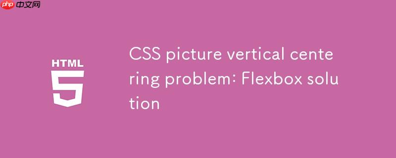 CSS图片垂直居中问题:Flexbox解决方案