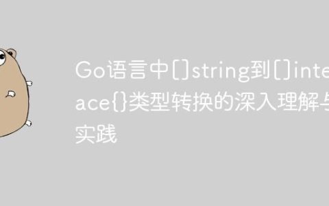Go语言中[]string到[]interface{}类型转换的深入理解与实践