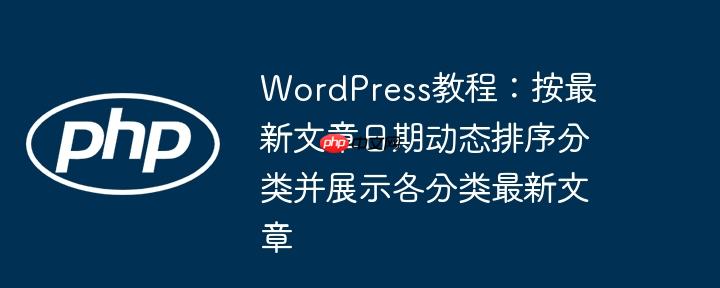 WordPress教程:按最新文章日期动态排序分类并展示各分类最新文章