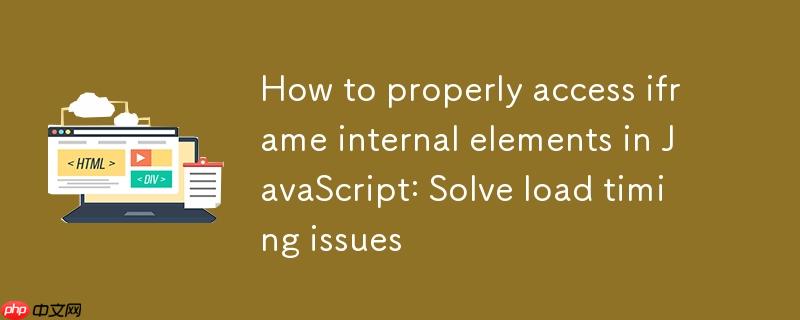 如何在JavaScript中正确访问iframe内部元素:解决加载时序问题