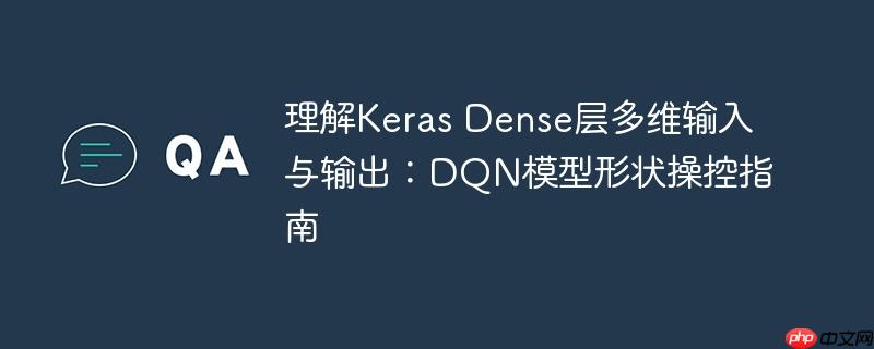 理解Keras Dense层多维输入与输出:DQN模型形状操控指南