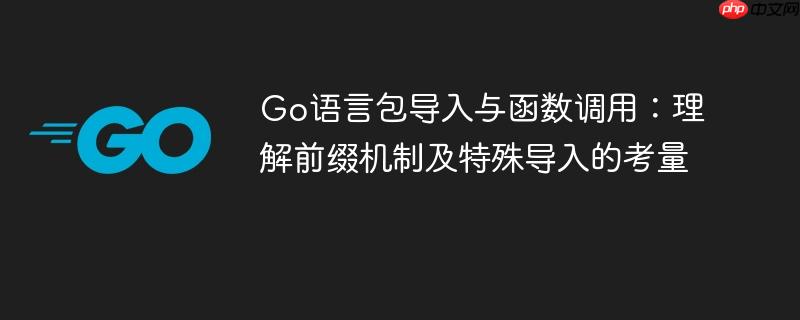 Go语言包导入与函数调用:理解前缀机制及特殊导入的考量