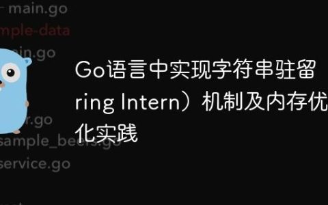 Go语言中实现字符串驻留（String Intern）机制及内存优化实践