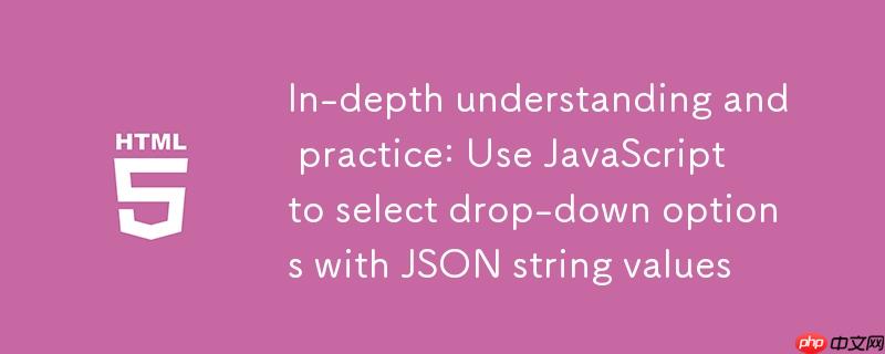 深入理解与实践：使用javascript选择含json字符串值的下拉选项