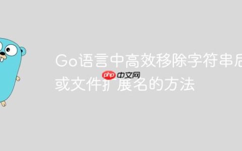 Go语言中高效移除字符串后缀或文件扩展名的方法
