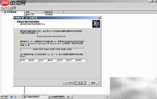 激活Win Server 2003终端服务