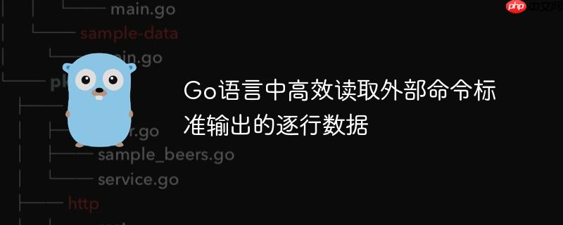 Go语言中高效读取外部命令标准输出的逐行数据