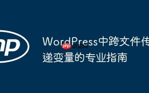 WordPress中跨文件传递变量的专业指南