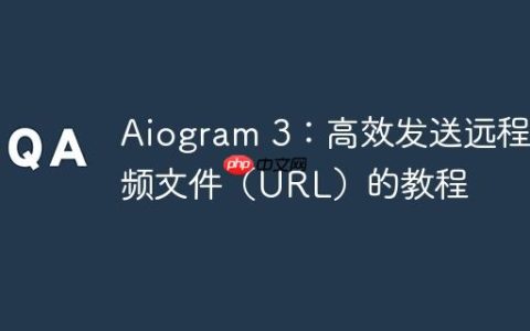 Aiogram 3：高效发送远程音频文件（URL）的教程