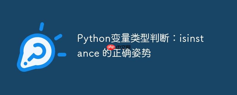 Python变量类型判断:isinstance 的正确姿势