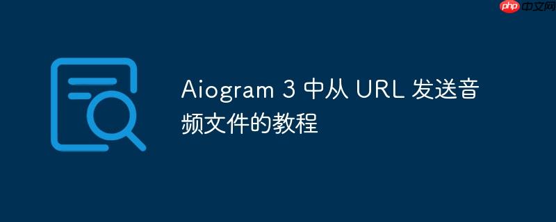 Aiogram 3 中从 URL 发送音频文件的教程