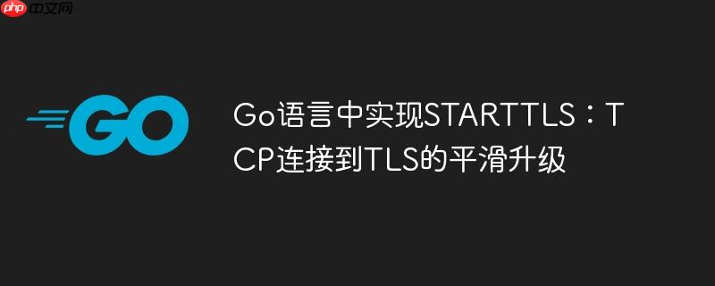 go语言中实现starttls:tcp连接到tls的平滑升级
