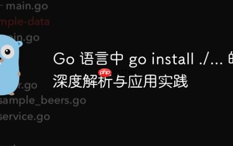 Go 语言中 go install ./... 的深度解析与应用实践