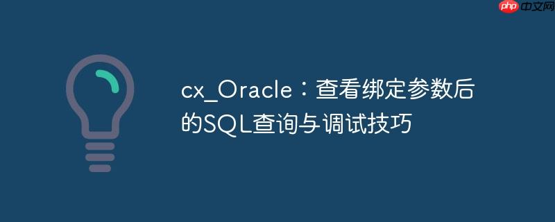cx_Oracle:查看绑定参数后的SQL查询与调试技巧