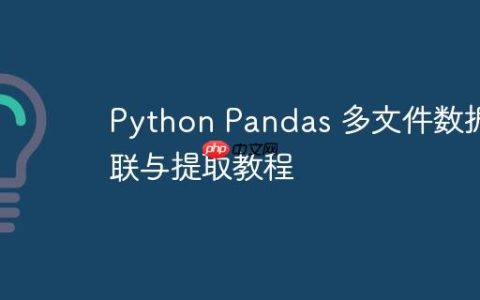 Python Pandas 多文件数据关联与提取教程