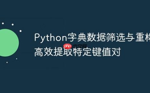 Python字典数据筛选与重构：高效提取特定键值对