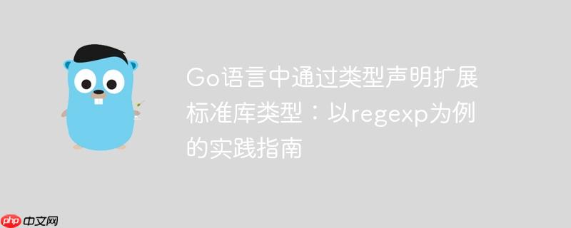Go语言中通过类型声明扩展标准库类型:以regexp为例的实践指南