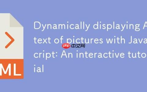 利用JavaScript动态显示图片Alt文本：一个交互式教程