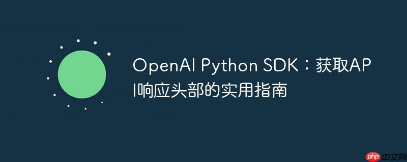 OpenAI Python SDK:获取API响应头部的实用指南