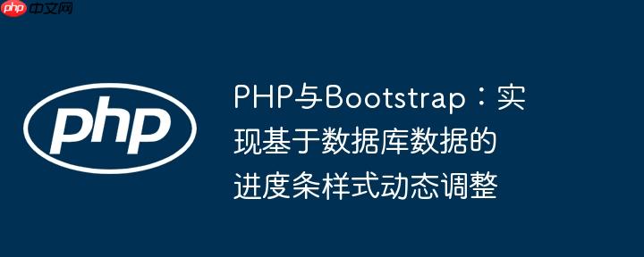 PHP与Bootstrap:实现基于数据库数据的进度条样式动态调整