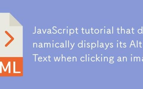 在点击图片时动态显示其替代文本（Alt Text）的JavaScript教程