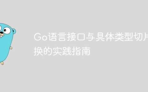 Go语言接口与具体类型切片转换的实践指南
