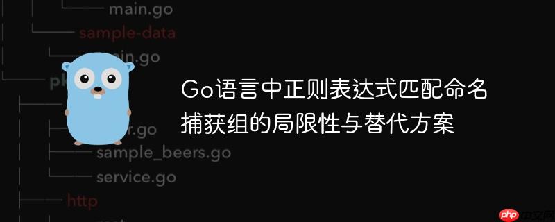 Go语言中正则表达式匹配命名捕获组的局限性与替代方案