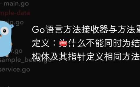 Go语言方法接收器与方法重定义：为什么不能同时为结构体及其指针定义相同方法