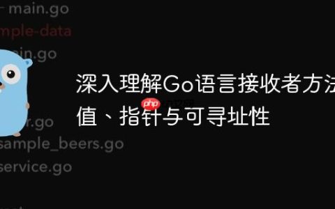 深入理解Go语言接收者方法：值、指针与可寻址性