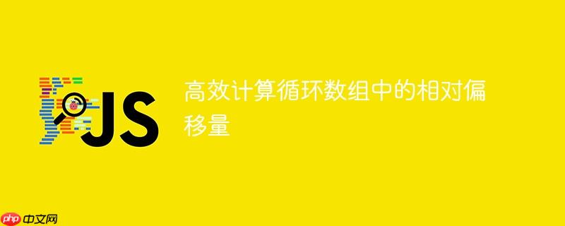 高效计算循环数组中的相对偏移量